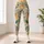 Sage Leaf and Lion Motifs for Yoga, Pilates, and Everyday Outings Leggings - 4