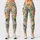 Sage Leaf and Lion Motifs for Yoga, Pilates, and Everyday Outings Leggings - 3