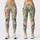 Sage Leaf and Lion Motifs for Yoga, Pilates, and Everyday Outings Leggings - 1
