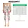Blush Rose Sprigs and Ribbon Bows for Yoga, Pilates and Everyday Wear Leggings - 1