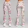 Blush Rose Sprigs and Ribbon Bows for Yoga, Pilates and Everyday Wear Leggings - 9