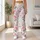 Blush Rose Sprigs and Ribbon Bows for Yoga, Pilates and Everyday Wear Leggings - 12