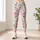 Blush Rose Sprigs and Ribbon Bows for Yoga, Pilates and Everyday Wear Leggings - 6