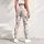 Blush Rose Sprigs and Ribbon Bows for Yoga, Pilates and Everyday Wear Leggings - 4