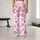 Dusty Rose Lipstick Kiss Motifs for Yoga, Pilates, Studio Days and Everyday Wear Leggings - 10