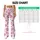 Dusty Rose Lipstick Kiss Motifs for Yoga, Pilates, Studio Days and Everyday Wear Leggings - 7
