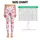 Dusty Rose Lipstick Kiss Motifs for Yoga, Pilates, Studio Days and Everyday Wear Leggings - 3