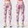 Dusty Rose Lipstick Kiss Motifs for Yoga, Pilates, Studio Days and Everyday Wear Leggings - 1