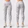 Ivory Silver Ditsy Blossoms for Yoga, Pilates, and Everyday Studio-to-Street Activewear Leggings - 3