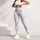 Ivory Silver Ditsy Blossoms for Yoga, Pilates, and Everyday Studio-to-Street Activewear Leggings - 6