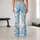 Sky Blue Wildflowers for Yoga, Pilates and Springtime Leisure Leggings - 10