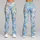 Sky Blue Wildflowers for Yoga, Pilates and Springtime Leisure Leggings - 9