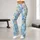 Sky Blue Wildflowers for Yoga, Pilates and Springtime Leisure Leggings - 11