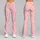 Blush Pink Polka Dots And Tiny Blossoms For Yoga, Pilates, And Everyday Wear Leggings - 9