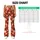 Red Daisy and Green Leaf Florals for Yoga, Pilates, and Everyday Wear Leggings - 7