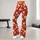 Red Daisy and Green Leaf Florals for Yoga, Pilates, and Everyday Wear Leggings - 11