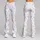 Blue Cloud Florals and Apricot Blossoms for Yoga, Pilates, and Everyday Wear Leggings - 9