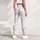 Blue Cloud Florals and Apricot Blossoms for Yoga, Pilates, and Everyday Wear Leggings - 5
