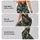 Olive Charcoal Geometric Camo for Pilates, Gym Training and Everyday Athleisure Style Leggings - 8