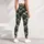 Olive Charcoal Geometric Camo for Pilates, Gym Training and Everyday Athleisure Style Leggings - 5