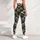Olive Charcoal Geometric Camo for Pilates, Gym Training and Everyday Athleisure Style Leggings - 5