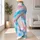 Pastel Aqua Coral Ombre Tie Dye for Yoga, Pilates, and Everyday Activewear Style Leggings - 12
