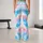 Pastel Aqua Coral Ombre Tie Dye for Yoga, Pilates, and Everyday Activewear Style Leggings - 10