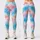Pastel Aqua Coral Ombre Tie Dye for Yoga, Pilates, and Everyday Activewear Style Leggings - 3