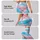 Pastel Aqua Coral Ombre Tie Dye for Yoga, Pilates, and Everyday Activewear Style Leggings - 2