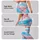 Pastel Aqua Coral Ombre Tie Dye for Yoga, Pilates, and Everyday Activewear Style Leggings - 2