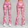 Pink Daisy And Tiny Blossom Motifs For Yoga, Pilates, And Everyday Errands For Women Leggings - 9