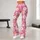 Pink Daisy And Tiny Blossom Motifs For Yoga, Pilates, And Everyday Errands For Women Leggings - 10