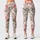 Pink Rose and Sage Vine Motifs for Yoga, Pilates, and Everyday Active Lifestyle Wear Leggings - 3