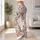 Pink Rose and Sage Vine Motifs for Yoga, Pilates, and Everyday Active Lifestyle Wear Leggings - 11