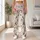 Pink Rose and Sage Vine Motifs for Yoga, Pilates, and Everyday Active Lifestyle Wear Leggings - 10
