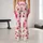 Pink Watercolor Flowers for Yoga, Pilates, and Everyday Errands Leggings - 10