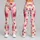 Pink Watercolor Flowers for Yoga, Pilates, and Everyday Errands Leggings - 9