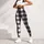 Black And White Buffalo Check For Yoga, Pilates, Commuting And Everyday Wear Leggings - 5