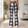 Black And White Buffalo Check For Yoga, Pilates, Commuting And Everyday Wear Leggings - 12
