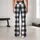 Black And White Buffalo Check For Yoga, Pilates, Commuting And Everyday Wear Leggings - 10