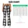 Black And White Buffalo Check For Yoga, Pilates, Commuting And Everyday Wear Leggings - 7