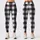 Black And White Buffalo Check For Yoga, Pilates, Commuting And Everyday Wear Leggings - 3