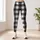 Black And White Buffalo Check For Yoga, Pilates, Commuting And Everyday Wear Leggings - 6