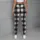 Black And White Buffalo Check For Yoga, Pilates, Commuting And Everyday Wear Leggings - 4