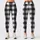 Black And White Buffalo Check For Yoga, Pilates, Commuting And Everyday Wear Leggings - 1