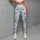 Delicate Blue Satin Bow Motifs for Yoga, Pilates and Everyday Chic Activewear Style Leggings - 5