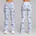 Delicate Blue Satin Bow Motifs for Yoga, Pilates and Everyday Chic Activewear Style Leggings - 9