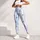 Blue And White Stripes With Black Bows For Pilates, Errands And Everyday Wear Leggings - 4