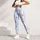 Blue And White Stripes With Black Bows For Pilates, Errands And Everyday Wear Leggings - 6