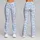 Soft Blue Quatrefoil Geometry for Yoga, Pilates and Everyday City Wear for Women Leggings - 9